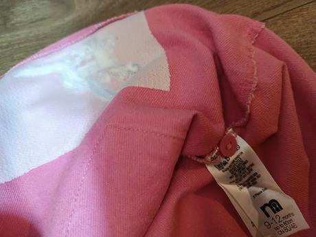 Růžové šaty se slonem, vel. 74/80, 74