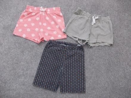 3x kraťasy / šortky, vel.122/128, h&m,122
