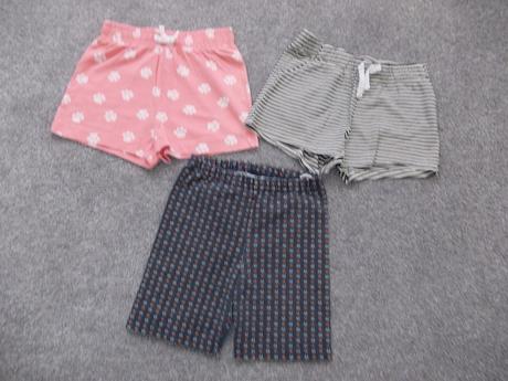 3x kraťasy / šortky, vel.122/128, h&m,122