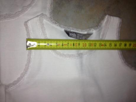 Bavlna krajka tílko lindex 1,5-2roky bílá 92cm, lindex,92