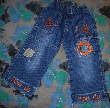 Frajerské rifličky vel. 92, 92