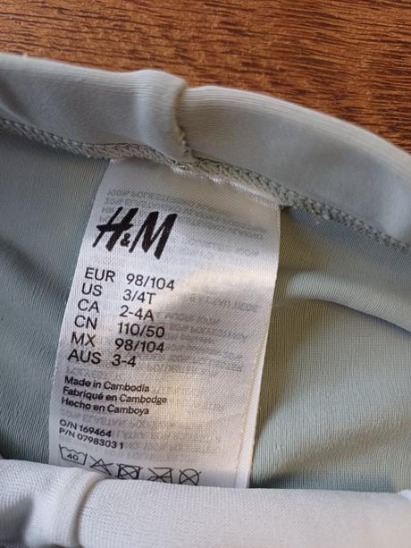 Souprava - plavky upf 50, h&m,98