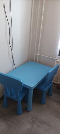 Set stolku a dvou židliček ikea,
