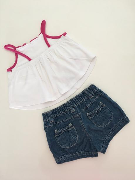 Letní komplet tílko, kraťasy gymboree (18-24 měs.), 92