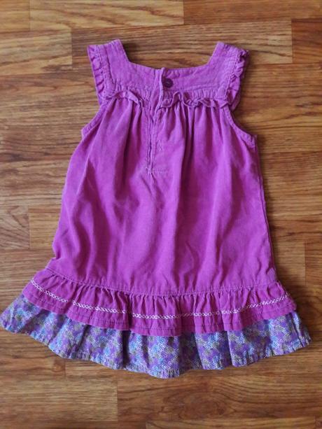 Manšestrové šatičky f&f, vel.12-18 měs., f&f,86