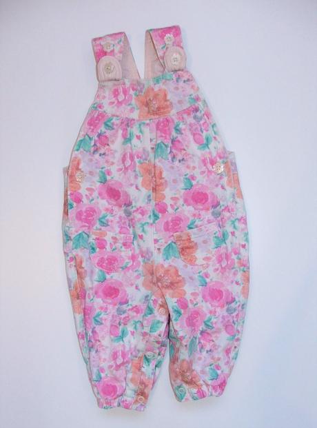 L237 květované podšité kalhoty s laclem vel. 68, marks & spencer,68