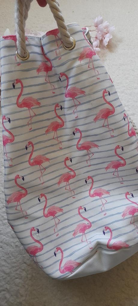 Plážová taška / pytel s plameňáky, 