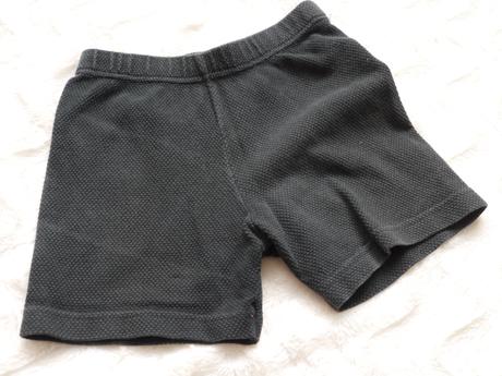 Tmave sedive bavlnene kratasy, 92