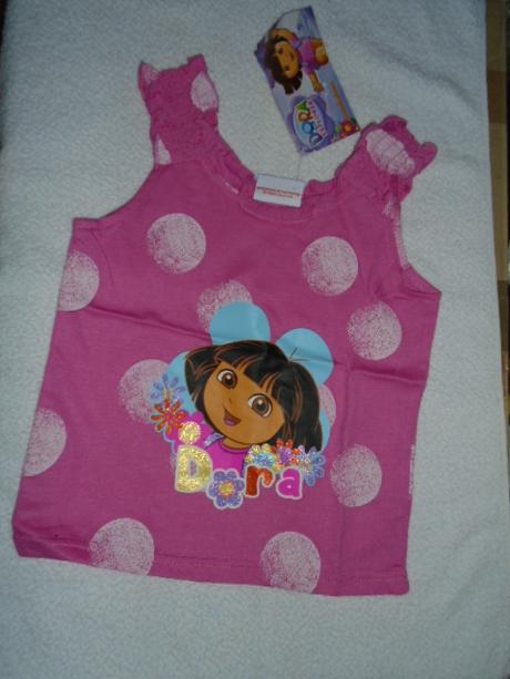 Tričko tílko dora vel 5/6 l 116, nickelodeon,110 / 116