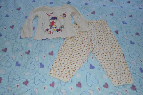 104 110 bavlněné pyžamko s holčičkou, f&f,104