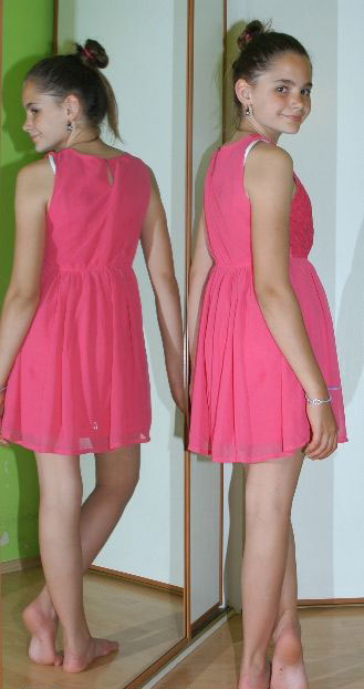 Slavnostní sváteční společenské dívčí šaty, young dimension,152