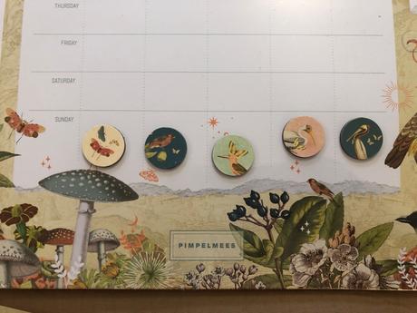 Magnetycka tabule plánovací přehled na týden,