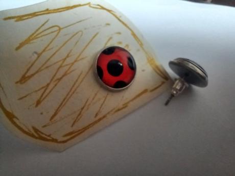 Náušnice kouzelné berušky s puzetkou,