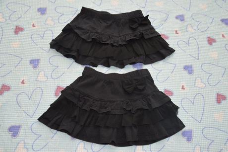 2x černá sukýnka sukně terranova, 98