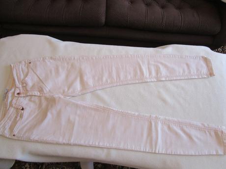 Pěkné béžové elast. kalhoty zn. amisu, vel. 36, amisu,36