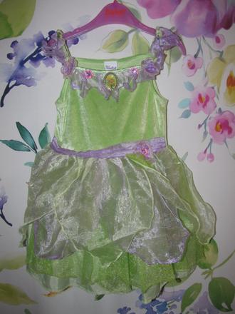 Karnevalový kostým-šaty víla tinker bell, 