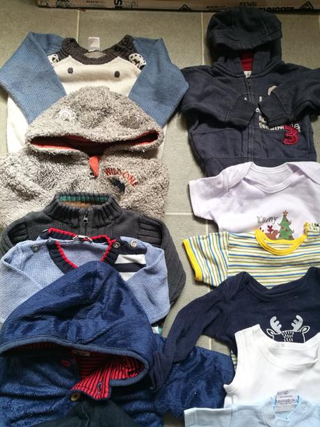 Mix chlapecké oblečení 30ks 0-1 rok, 68–80