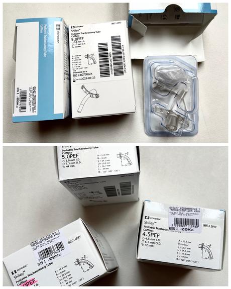 Tracheostomické kanyly dětské, 