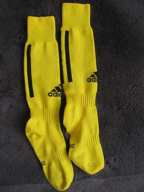 Dětské žluté fotbalové štulpny adidas, adidas,30