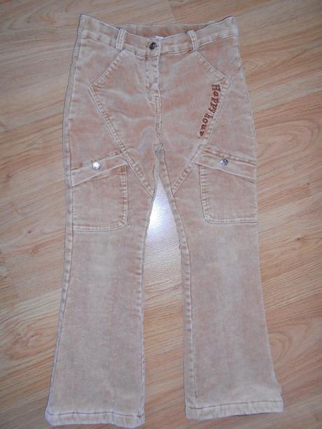 Manžestráky vyteplené vel.128/134, 128