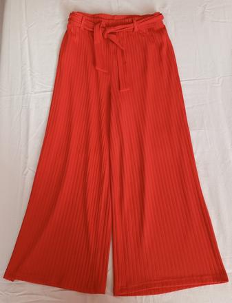 Dívčí kalhoty červené s páskem takko, takko,158