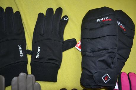 5x rukavice kožené,lyžařské, sportovní,strečové, l / m / s / xs