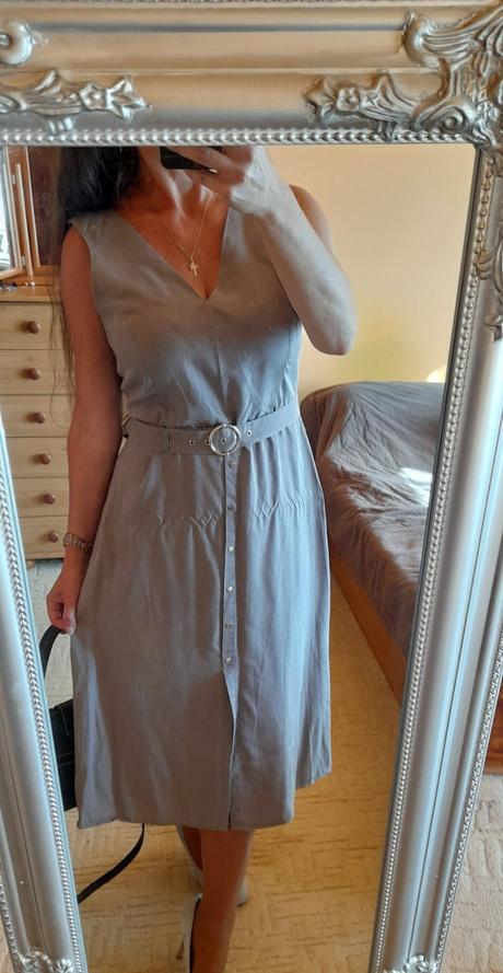 Mohito elegantní midi šaty s páskem, mohito,42