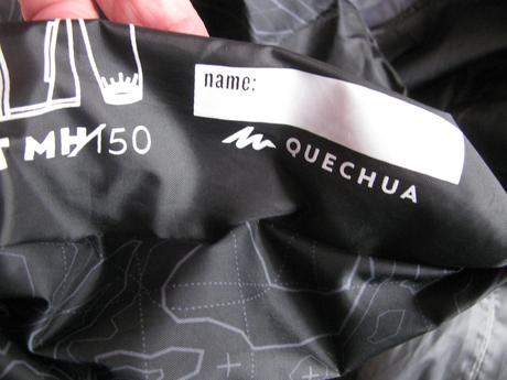 Chlapecká bunda s kapucí, větrovka, quechua,146