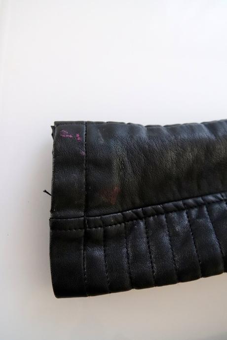 Dívčí kožená bunda, h&m,134