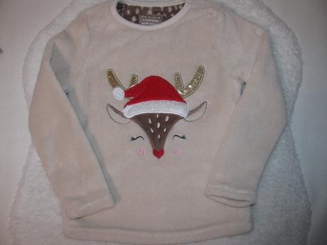 Fleesová mikina s vánočním motivem, primark,122