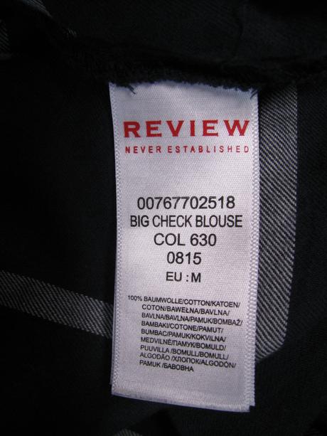 Modrá bavlněná košilová halenka review, review,m