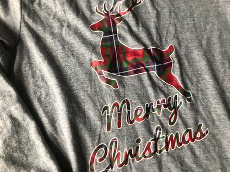 Šedé vánoční triko se sobem, 134