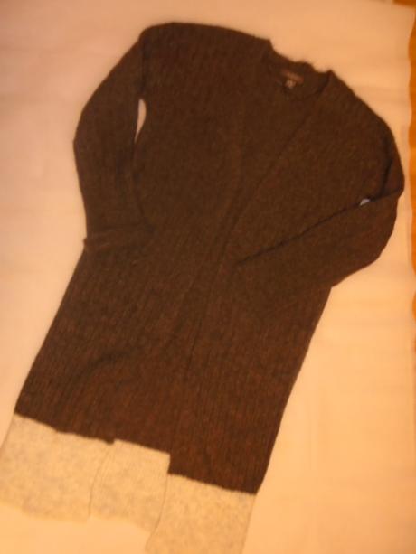 Svetr maxi dlouhý vel m luxusní 113 cm, primark,m
