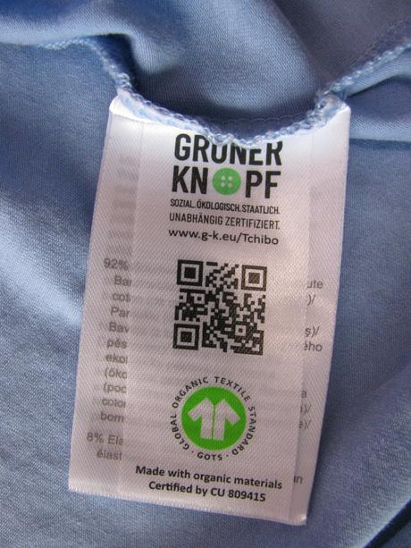 Modré pružné triko essentials, m