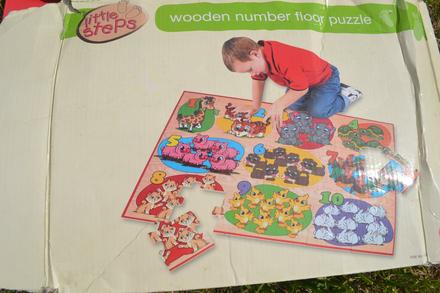 Velké dřevěné podlahové puzzle, 