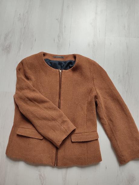Hnědý kabát esprit, velikost 38, esprit,38