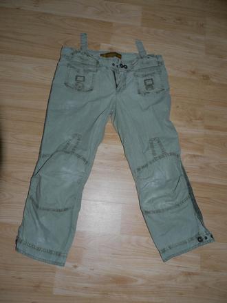 3/4 kalhoty letni khaki fishbone, fishbone,34