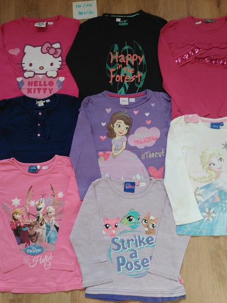 7 x tričko,tcm,faf,disney,lindex atd,vel 110/116, lindex,116