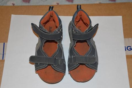 Modrošedé sandálky bobbi shoes, vel 25-26, bobbi shoes,26