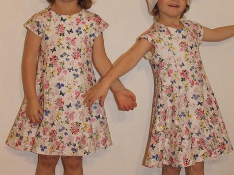 Dvoje kvalitní krásné šatičky se spodničkou, primark,110