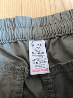 Plátěné kraťasy, next,170