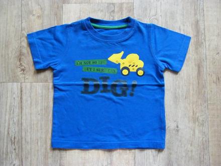 Mothercare triko s bagrem, mothercare,86