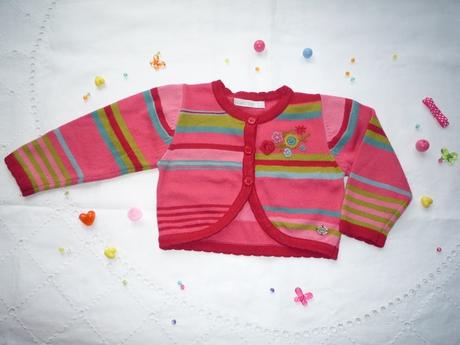 Bavlněné bolerko s proužky, 74