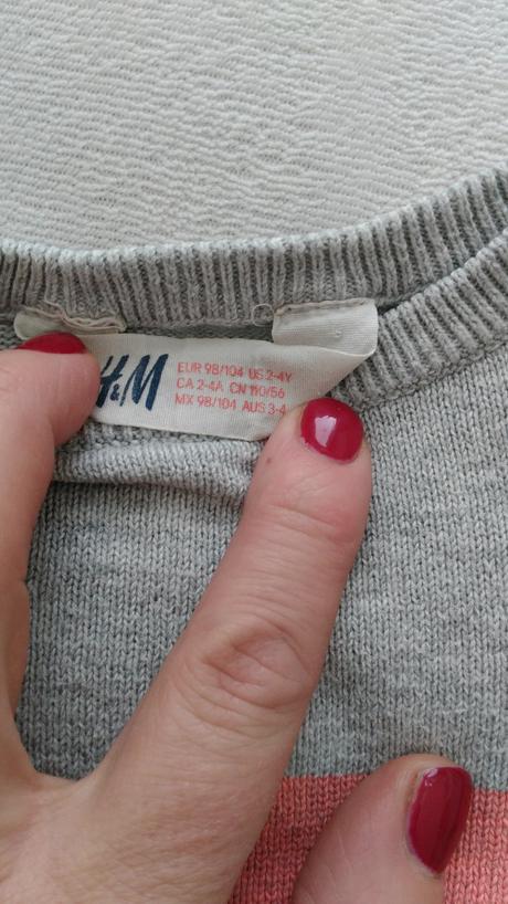 Svetřík h&m vel. 98-104, h&m,98