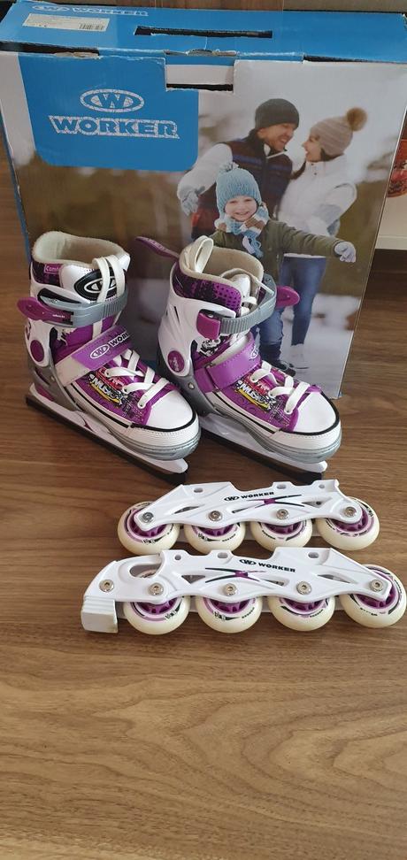 Brusle 2 v 1 na led a inline bruslení, 29