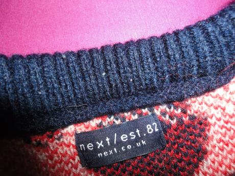 Vánoční svetřík next, vel. 12-18 měsíců, next,86