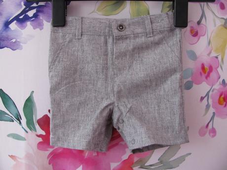 Bavlněné šortky, šedý střik, primark,74