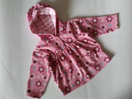 Flísová mikinka s kvítky, marks & spencer,80