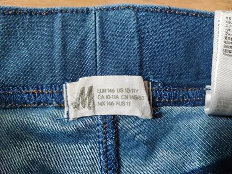 Džegínové šortky, h&m,146