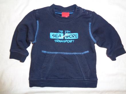 Nádherná tmavomodrá teploučká mikina, esprit,68